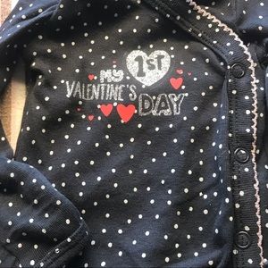 My first Valentine’s Onesies any size